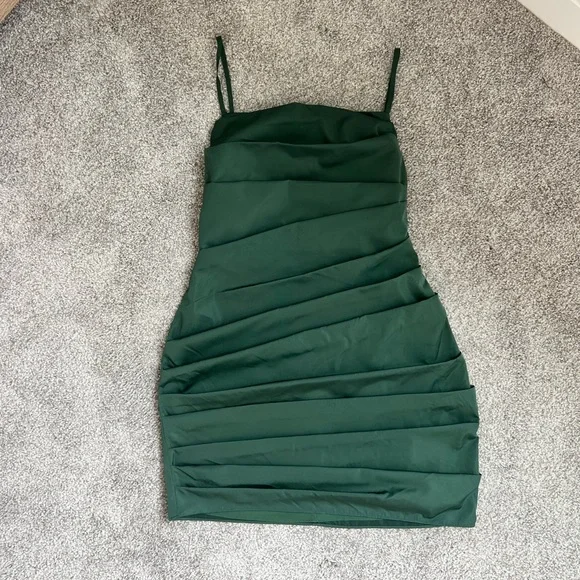 Amanda Uprichard Green Laconia Dress Size XS - Picture 3 of 5